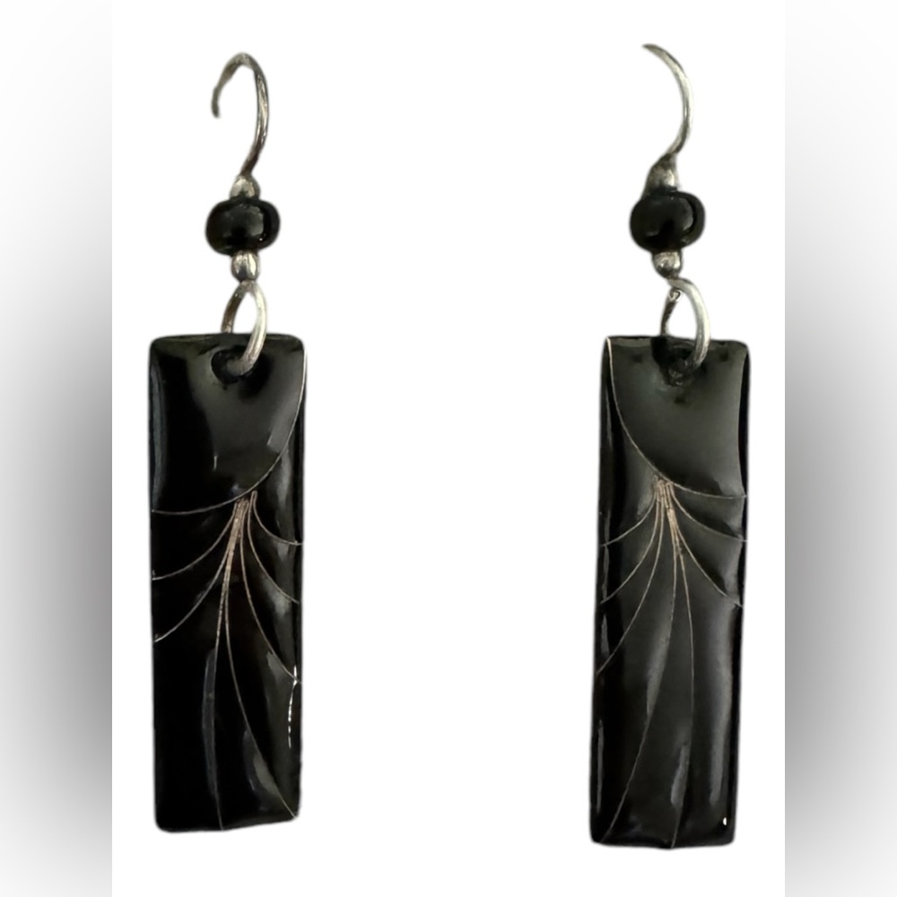 Beautiful etched earring